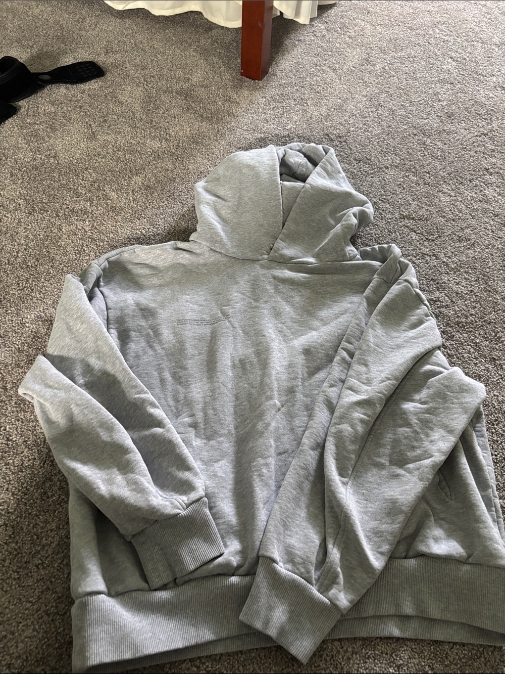 Pangaia Light Gray Hoodie Sweatshirt